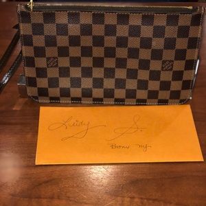 Authentic LV NeverFull MM/GM Pouch